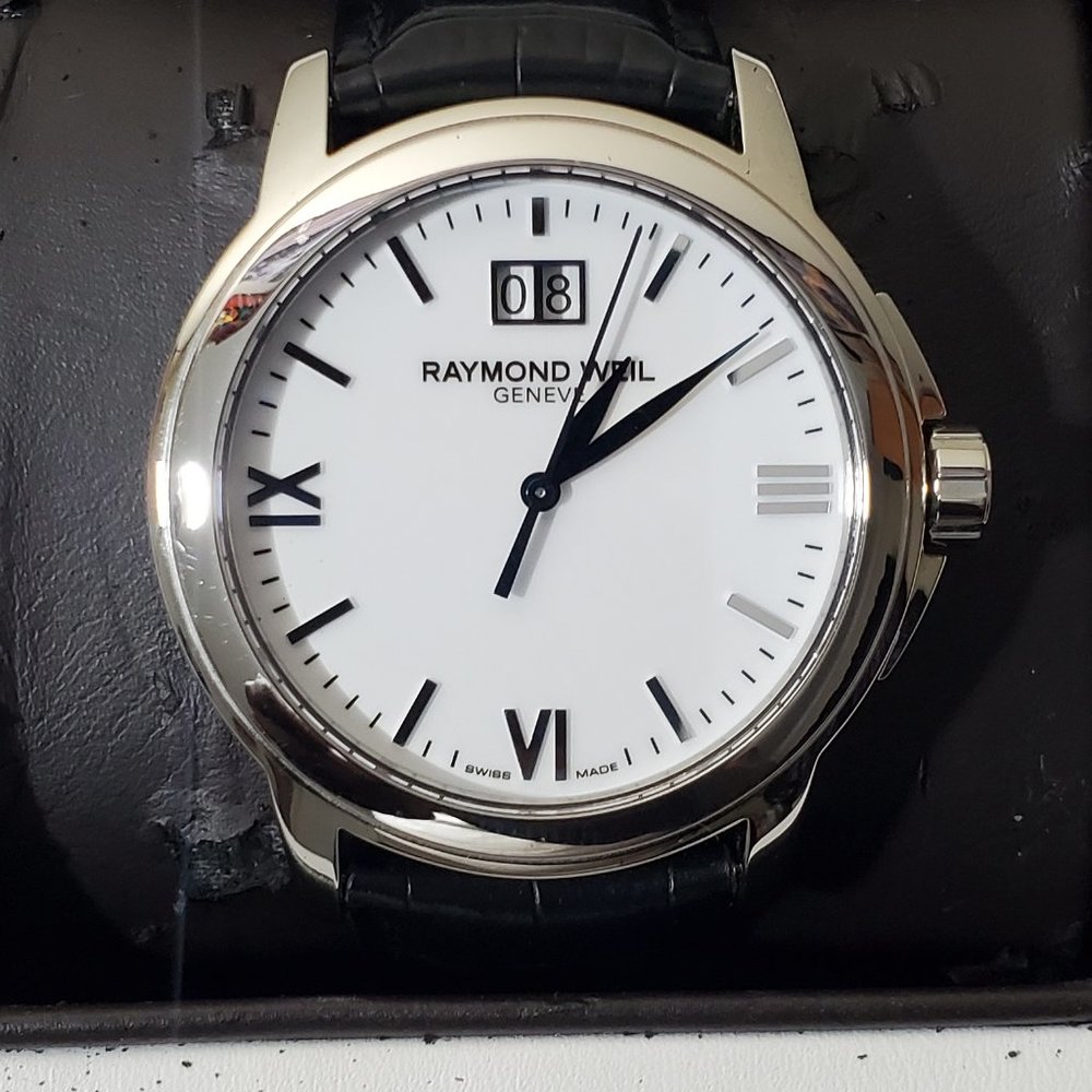 Watch Man Raymond Weil Tradition 5576-ST-00307 Leather/Black